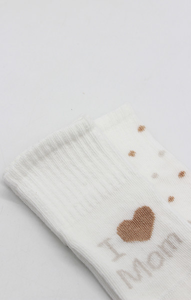 Bistyle Mom Dad Penye Kaymaz Soket Çorap 2Li 10147 Puan Mom