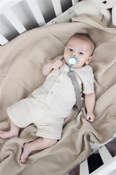 Bistyle Müslin Battaniye 120X120 Cm 70101 Bej