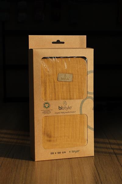 Bistyle Müslin Battaniye 120X120 Cm 70101 Hardal