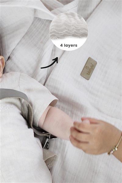 Bistyle Müslin Battaniye 120X120 Cm 70101 Taş