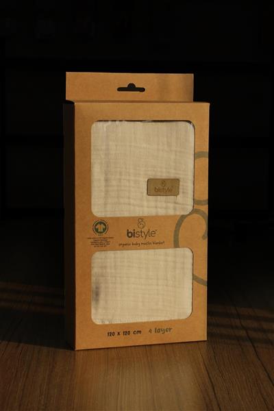 Bistyle Müslin Battaniye 120X120 Cm 70101 Taş