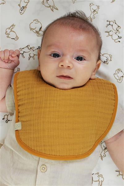 Bistyle Müslin Önlük 3'Lü BS60101 Kiremit Bej Hardal