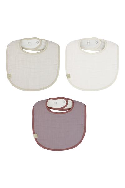 Bistyle Müslin Önlük 3'Lü BS60101 Taş Ekru Antrasit