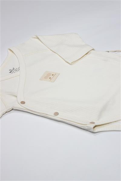 Bistyle Organic Modal Flying Balloons Kruvaze Uzun Kol Body BS17121 Ekru