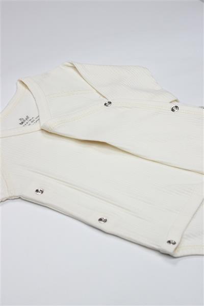 Bistyle Organic Modal Flying Balloons Kruvaze Uzun Kol Body BS17121 Ekru