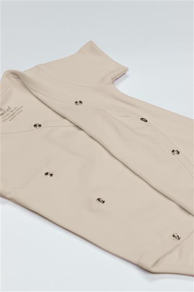 Bistyle Organik Natural Basic Style Kruvaze Yarım Kol Body BS17101 Bej