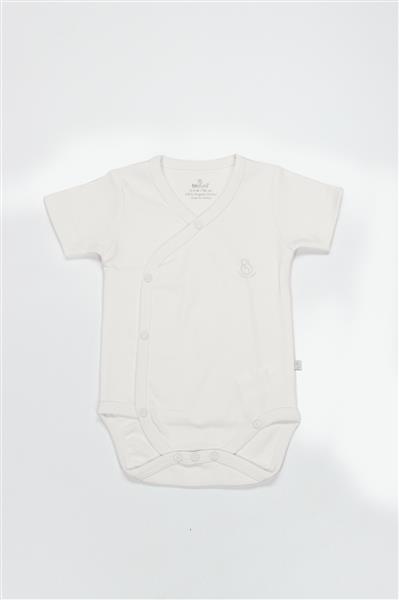 Bistyle Organik Natural Basic Style Kruvaze Yarım Kol Body BS17101 Ekru