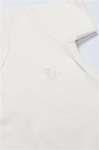 Bistyle Organik Natural Basic Style Kruvaze Yarım Kol Body BS17101 Ekru