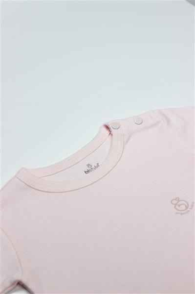 Bistyle Organik Natural Basic Style Yarım Kol Body BS17103 Pembe