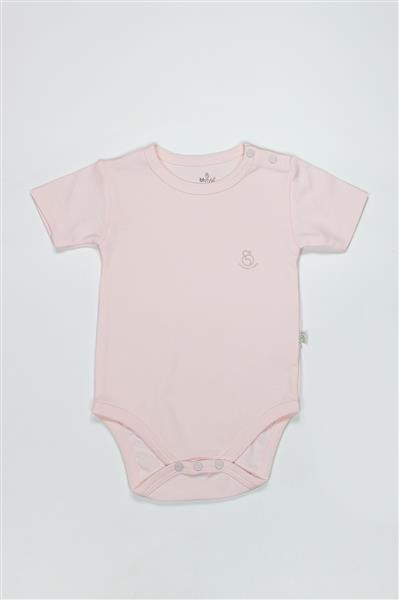 Bistyle Organik Natural Basic Style Yarım Kol Body BS17103 Pembe