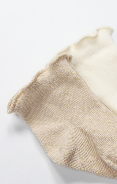 Bistyle Overlok Style Penye Soket Çorap 2Li 10153 Bej