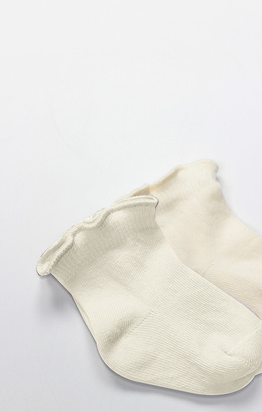 Bistyle Overlok Style Penye Soket Çorap 2Li 10153 Naturel