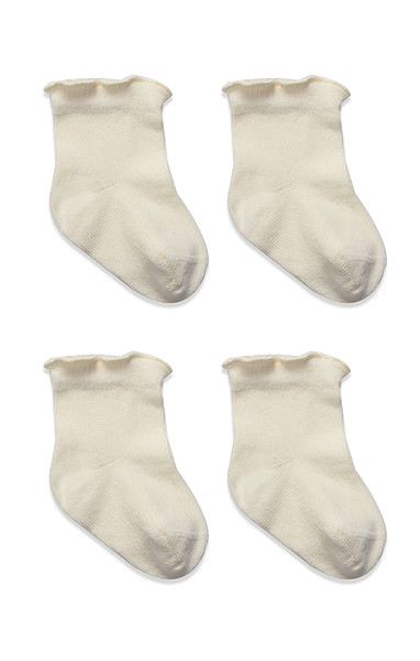 Bistyle Overlok Style Penye Soket Çorap 2Li 10153 Naturel