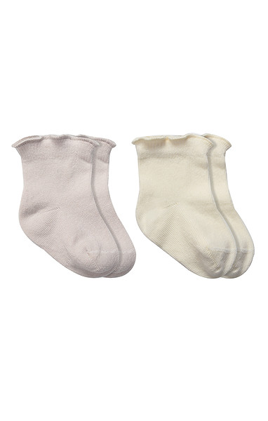 Bistyle Overlok Style Penye Soket Çorap 2Li 10153 Taş