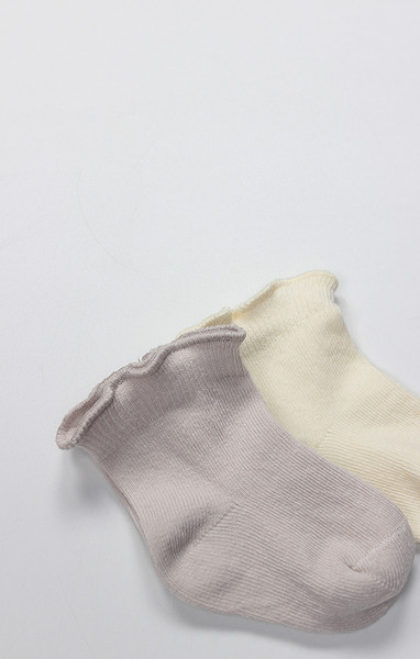 Bistyle Overlok Style Penye Soket Çorap 2Li 10153 Taş