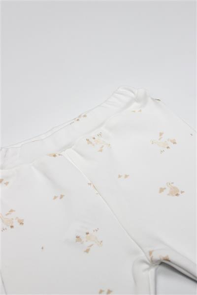 Bistyle Patikli Alt Welcome Baby Duck 16107 Sarı-Ekru