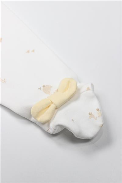 Bistyle Patikli Alt Welcome Baby Duck 16107 Sarı-Ekru