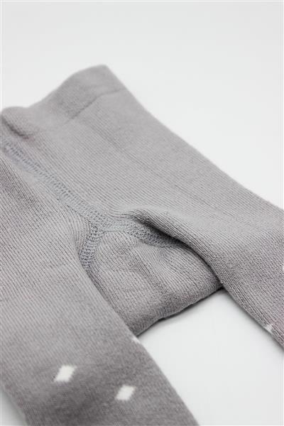 Bistyle Puan Kaymaz Havlu Külotlu Çorap 50502 Gri