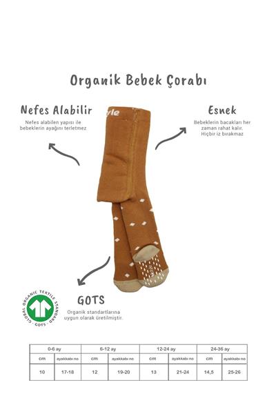 Bistyle Puan Kaymaz Havlu Külotlu Çorap 50502 Hardal