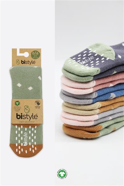 Bistyle Puan Kaymaz Havlu Külotlu Çorap 50502 Nil