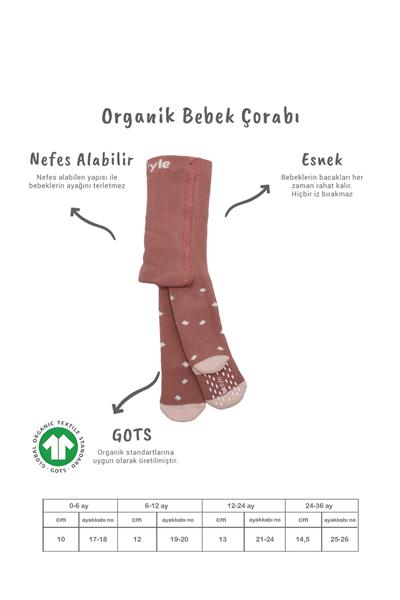 Bistyle Puan Kaymaz Havlu Külotlu Çorap 50502 Pudra