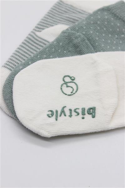 Bistyle 3Lü Puanlı Kaymaz Penye Soket Çorap 10108 Nil