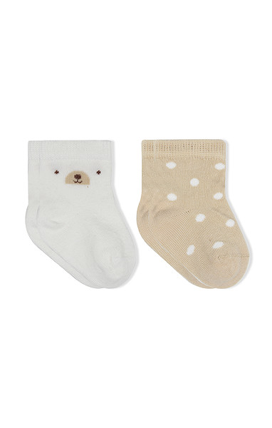 Bistyle So Bear Penye Soket Çorap 2Li 10142 Ekru Bej