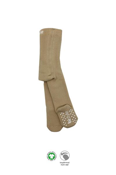 Bistyle Tekli Kaymaz Mix Havlu Külotlu Çorap 50501 Bej
