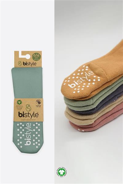 Bistyle Tekli Kaymaz Mix Havlu Külotlu Çorap 50501 Nil