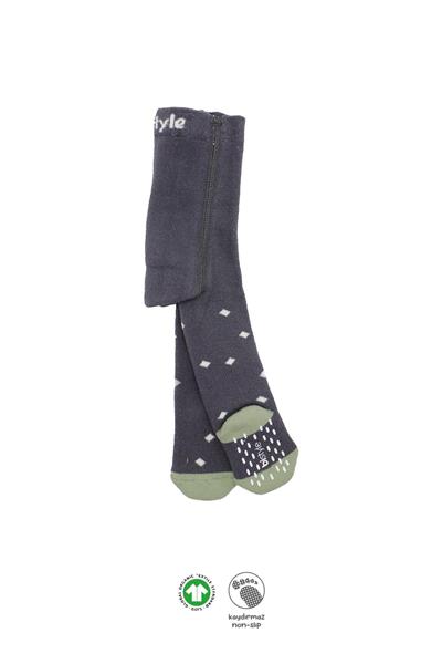 Bistyle Puan Kaymaz Havlu Külotlu Çorap 50502 Antrasit