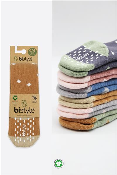 Bistyle Puan Kaymaz Havlu Külotlu Çorap 50502 Hardal