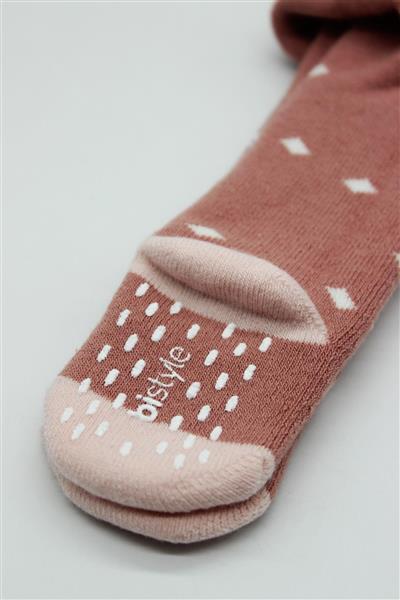 Bistyle Puan Kaymaz Havlu Külotlu Çorap 50502 Pudra