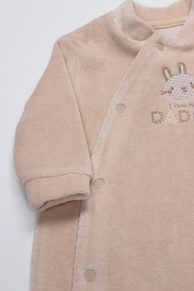 Bistyle Tulum Kadife I Love Daddy 15125 Bej