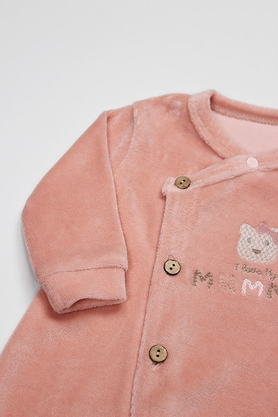 Bistyle Tulum Kadife I Love Mummy 15123 Pembe