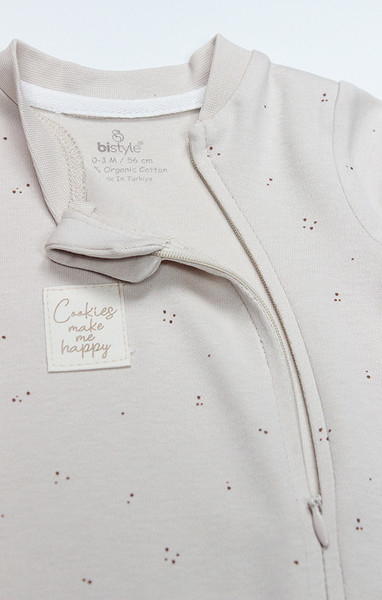 Bistyle Tulum Patiksiz Cookies Make Happy 15127 Ekru