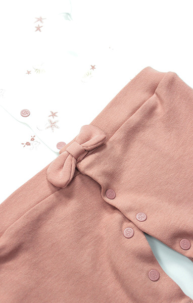 Bistyle Tulum Şort Müslin Starfish Wishes 15142 Pembe