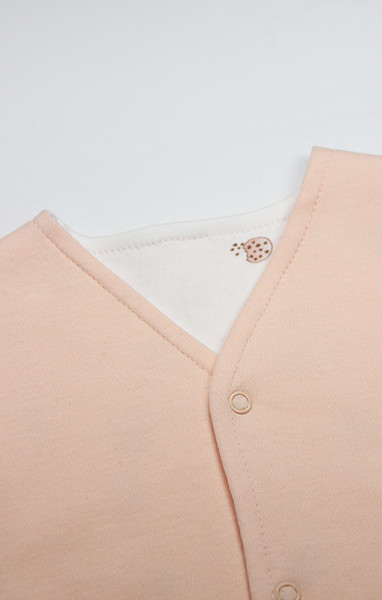 Bistyle Yelek Çift Taraflı Cookies Cute Happy 18112 Somon