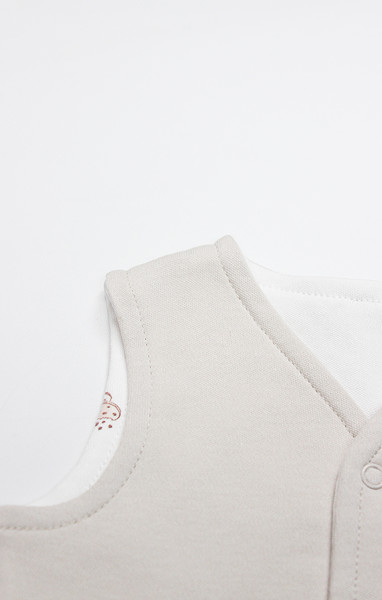 Bistyle Yelek Çift Taraflı Cookies Make Happy 18111 Ekru