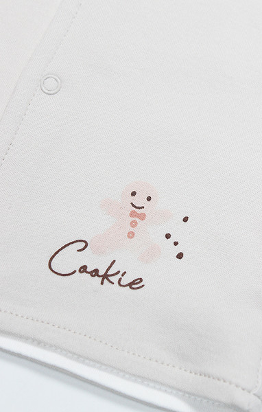 Bistyle Yelek Çift Taraflı Cookies Make Happy 18111 Ekru