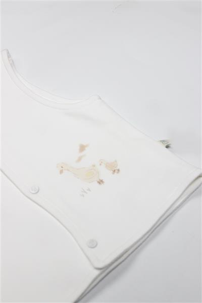 Bistyle Yelek Çift Taraflı Welcome Baby Duck 18104 Sarı-Ekru