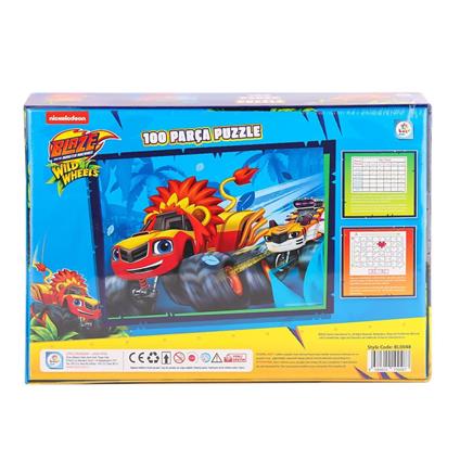 BL0048 Blaze Monster Machines 100 Parça Puzzle -Laçokids