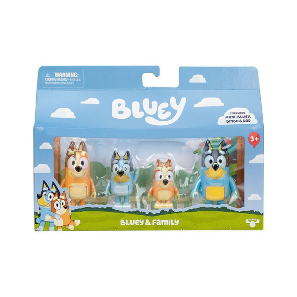 Bluey/18915 Bluey 4LÜ Figür Set Asorti