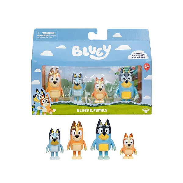 Bluey/18915 Bluey 4LÜ Figür Set Asorti