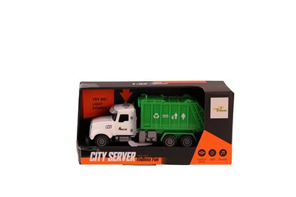 C-007A Pilli Işıklı Çöp Arabası