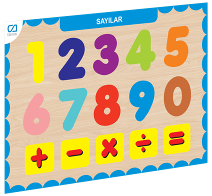 Caahs-3207 CA Games Ahşap Sayılar Bul-Tak