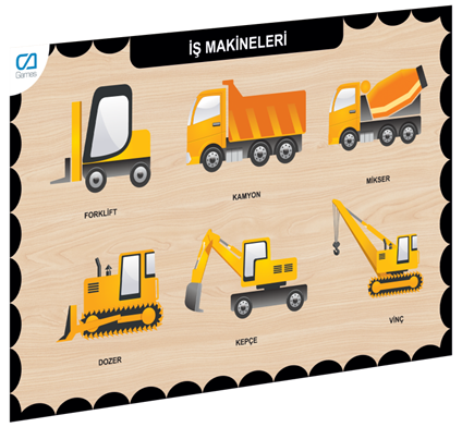Caahs-3209 CA Games Ahşap İŞ Makineleri Bul-Tak