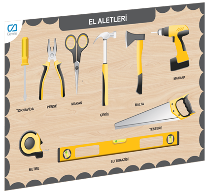 Caahs-3210 CA Games Ahşap EL Aletleri Bul-Tak