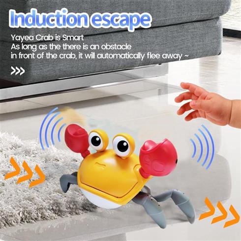 Can Oyuncak Sesli Ve Işıklı Sensörlü Şarjlı Yengeç QC-1Y