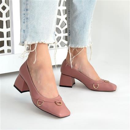 Cande Pudra Cilt Topuklu Ayakkabı