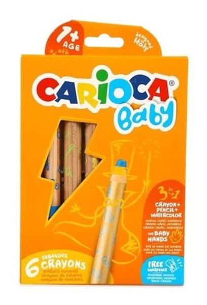 Carioca Jumbo Bebek Elleri Kirletmeyen Pastel Boya Kalemi 8'Li